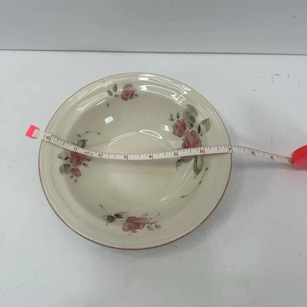 Vintage Gibson Housewares China Pink Roseland 35 Piece Cottage Core Plates Bowls